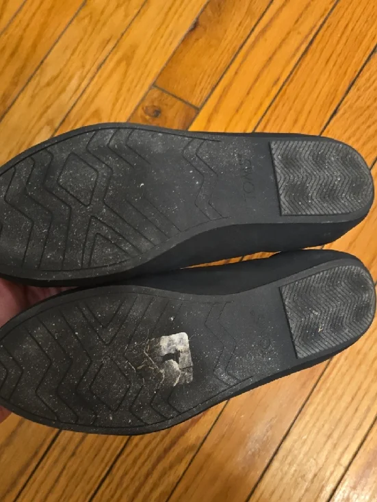 Toms Black Slip-On Ballet Flats - Picture 3 of 6